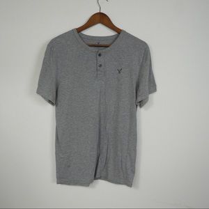 Y200 American Eagle Athletic Fit Gray Henley